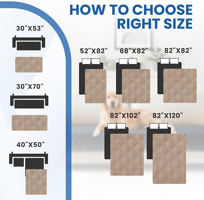 Waterproof Couch Covers for Pets, Waterproof Dog Bed Cover, Anti-Slip Soft Dog - Image 4
