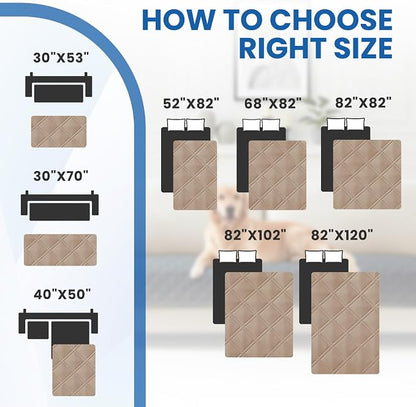 Waterproof Couch Covers for Pets, Waterproof Dog Bed Cover, Anti-Slip Soft Dog - Image 4