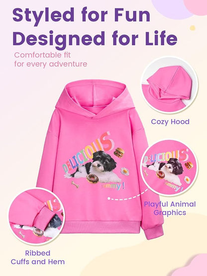 WELAKEN Sweatshirts for Girls Toddler & Kids II Little Girl's Pullover Tops - Image 4