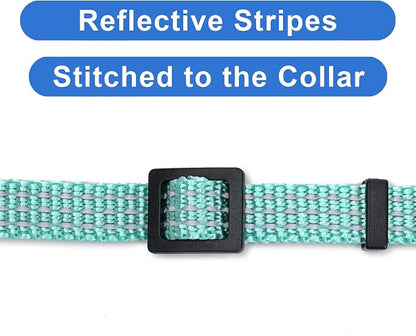 Pawtitas Reflective Teal Cat Collar - Image 4