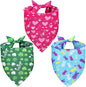 Valentines Dog Bandana St Patricks Day and Easter Dog Bandana Small 3PCS by Unknown