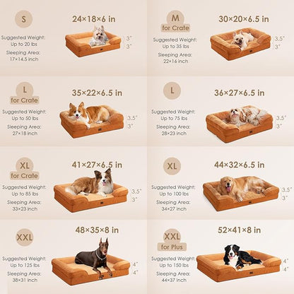 EHEYCIGA Orthopedic Dog Beds for Extra Large Dogs, Waterproof Memory Foam XXL - Image 2