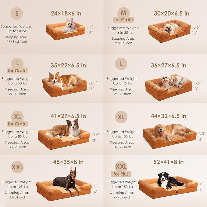 EHEYCIGA Orthopedic Dog Beds for Extra Large Dogs, Waterproof Memory Foam XL - Image 2