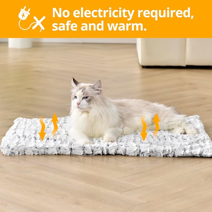 Self Warming Cat Bed, Non-Slip Heated Cat Mat Thermal Blanket - Image 2