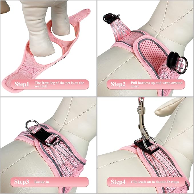 YIMEIS Dog Harness and Leash Set, No Pull Soft Mesh Pet Harness, Reflective - Image 4