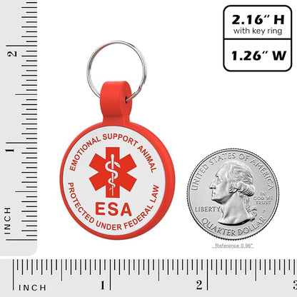 ESA Dog Tag, QR Code Dog Tag, Modifiable Free Pet Online Profile, Scannable QR - Image 4