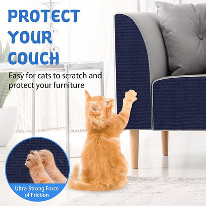 Climbing Cat Scratcher Mat Trimmable Cat Scratching Post Carpet 157.4’’x15.8’’ - Image 4