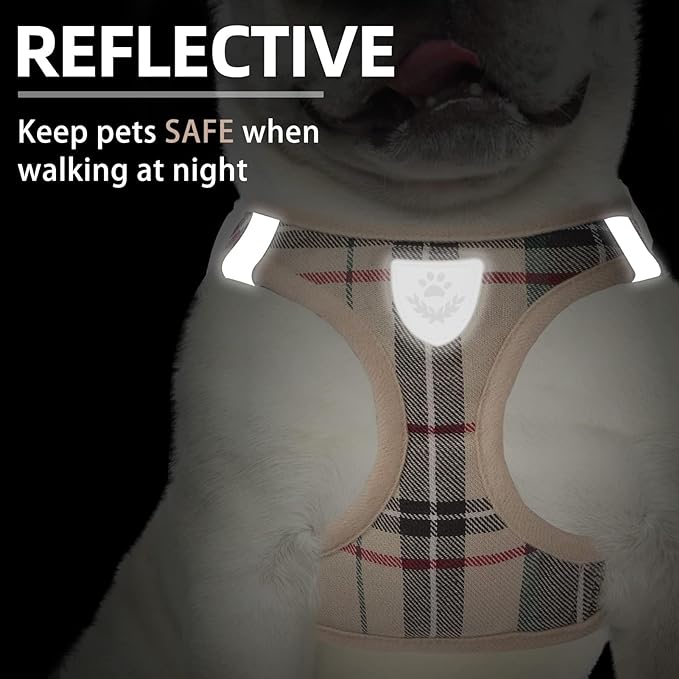 PUPTECK Adjustable Pet Harness Collar &Leash Set Step in - Image 5