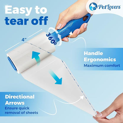 PetLovers Extra Sticky Lint Roller Value Set 270 Sheets - Image 6