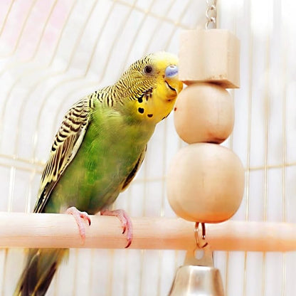 2PCS Bird Perches for Cage Wooden Parrot Perch Stand, Parrot Perches Toys Wood - Image 7
