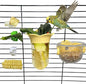 6 PCS Bird Cage Feeder for Vegetable Millet Holder Cage Accessories by Unknown
