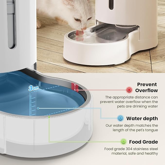 CZPET 2.5 Gallon Dog Water Bowl Dispenser, Automatic Dog and Cat Water Dispenser - Image 4