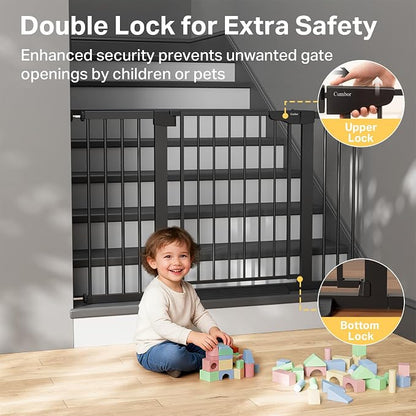 Cumbor 2 Pack 29.7"-51.5" Extra Wide Baby Gate - Image 4