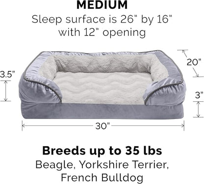Furhaven Orthopedic Dog Bed for Medium/Small Dogs w/ Removable Bolsters & - Image 3