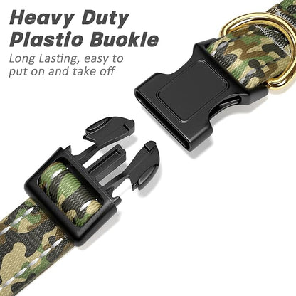 MOODEL Reflective Dog Collar for Large Dogs, Cute Camouflage Adjustable - Image 4