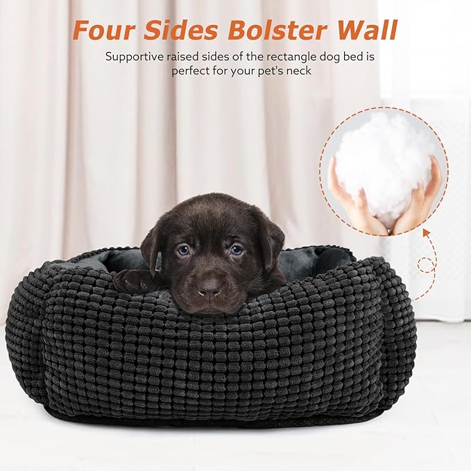 MIXJOY Dog Beds for Medium Dogs Washable, Rectangle Pet Bed Medium Size Dog - Image 5
