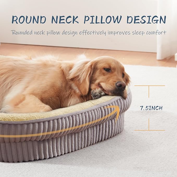 Orthopedic Dog Bed for Extra Large Dogs Breeds, High Density Egg Crate Foam Dog - Image 4