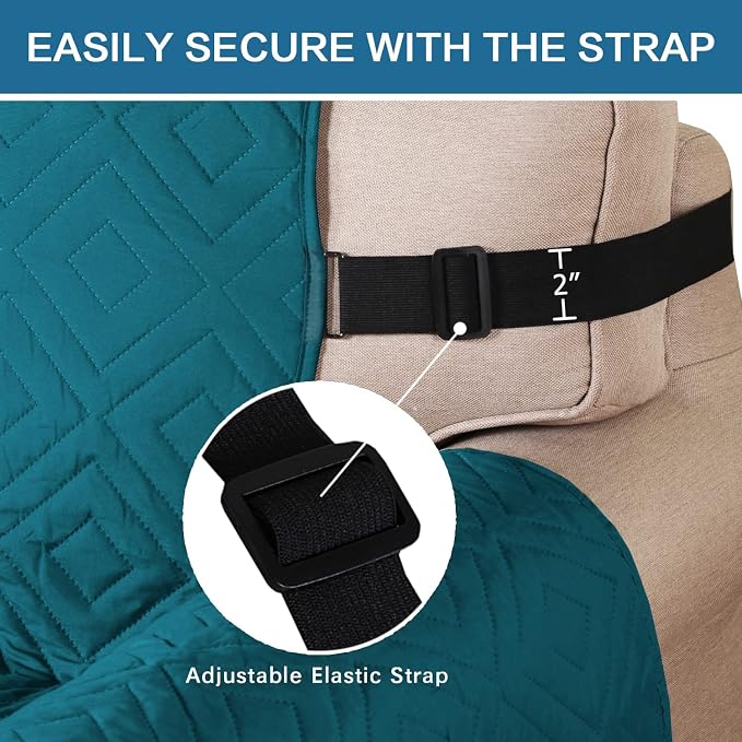 H.VERSAILTEX Reversible Loveseat Cover Furniture Protector Anti-Slip Water - Image 4