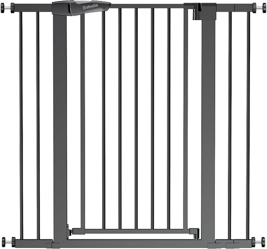 BABELIO 36" Tall Baby Gate, 26-40" Wide Auto Close Pet Gate, PressGuard C5 by BABELIO