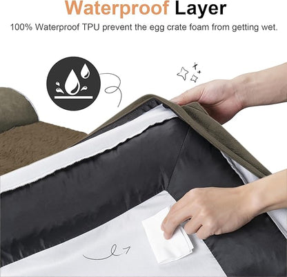 Large Dog Bed Orthopedic Washable: Jumbo Dog Bed Bolster Extra Large Dogs Egg - Image 4