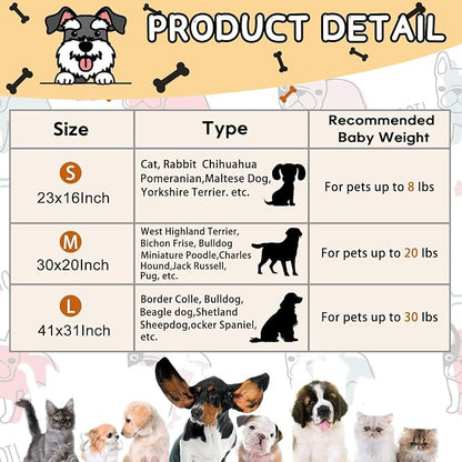 Rezutan 1 Pack 3 Dog Blankets for Small Pet Cat Super Soft Fluffy Premium Throw - Image 4