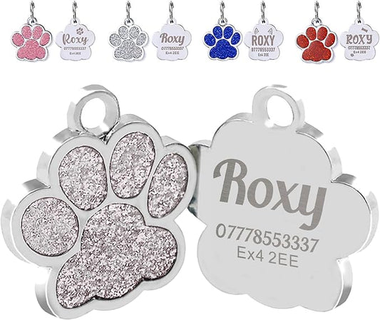 EDSG Cat Dog Tags Personalized for Pets, Dog Name Tags Cat Name ID Tag by EDSG