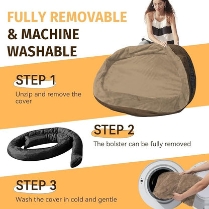 Orthopedic Waterproof Large Dog Bed: Memory Foam Washable Dog Bed - Image 5