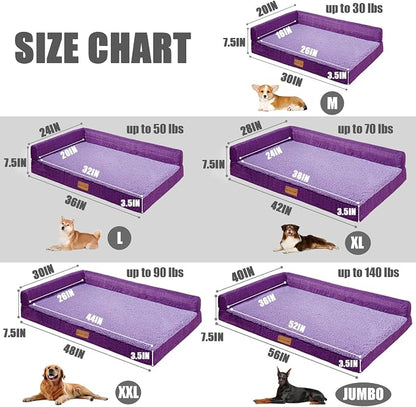 Patas Lague Orthopedic XL Dog Bed Large Sized Dog 42''X28'', Waterproof L - Image 5