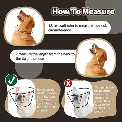Dog Cone Collar After Surgery, Adjustable Soft Recovery Cone - Image 3