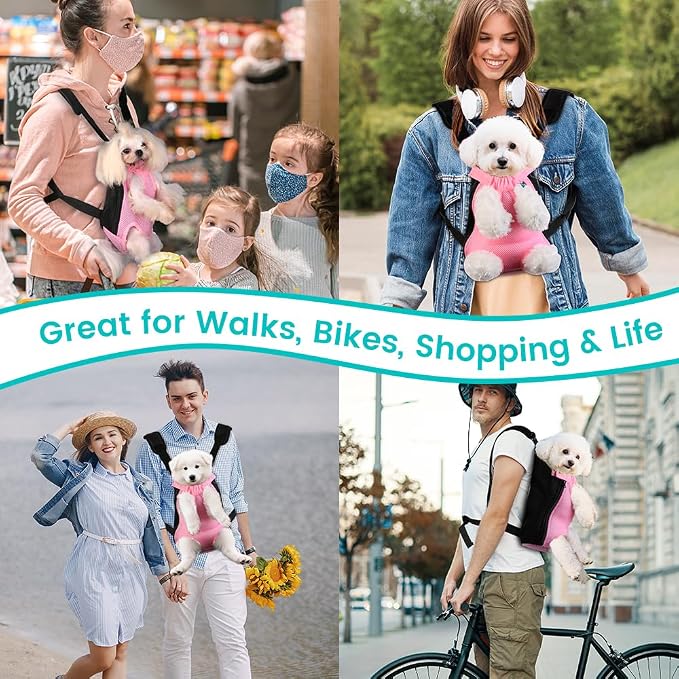 Mosago Dog Backpack Carrier, Thick Straps & Cushion, Pet Sling Front Backpacks - Image 9