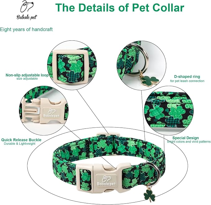 St Patricks Day Dog Collar for Giant Large Dogs - Image 4