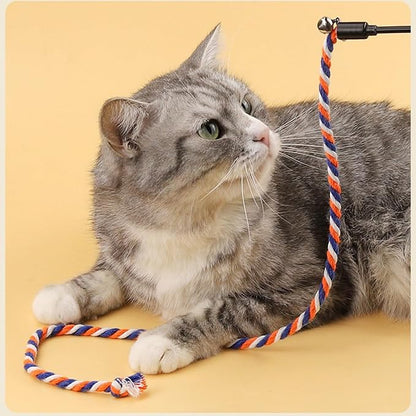KABASI 3PCS Cat String Wand Toys, Colorful Interactive Cats Teaser Wand - Image 6