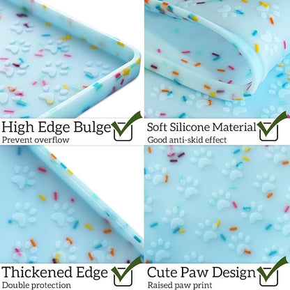 Ptlom Dog Food Mat Anti-Slip Dog Bowl Mats - Image 5