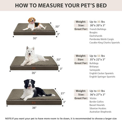 WNPETHOME Orthopedic Dog Bed Medium Size Dog, Waterproof Medium Dogs Bed - Image 5