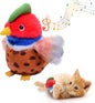Cat Toys, Flapping Wings Pheasant, No Flying, Chirping Bird Interactive Catnip by KreizyGo