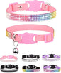 Cat Collars for Girl Cats with Rhinestone Soft Velvet, Breakaway Cat Collars by Aecllcea
