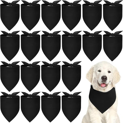 Abbylike 20 Pcs Sublimation Blank Dog Bandanas Plain Bandanas by Abbylike