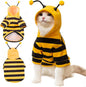 DENTRUN Sphynx Hairless Cats Costume Funny Bee Warm Winter Sweater Cute by DENTRUN