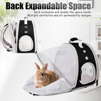 Back Expandable Backpack for Small Animals, Portable Travel Bag Breathable Pet - Image 2