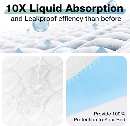 Bed Pads Washable Waterproof, Waterproof Mattress Protector & Washable Pee Pads - Image 3