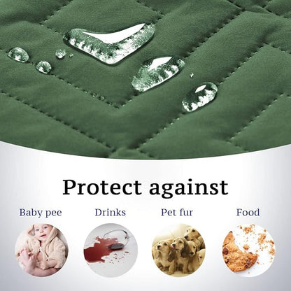 H.VERSAILTEX Reversible Loveseat Cover Furniture Protector Anti-Slip Water - Image 3