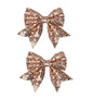 3-inch Sequined Bow Hair Clips For Baby Girls, Kids and Young Women Birthday by Koolgil