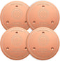 Mellbree 4-Pack Bird Bath Copper Disk, 0.6mm Reinforced 99.99% Pure Copper by Mellbree