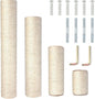 PowerKing Natural Sisal Replacement Scratching Post, 4 Pieces M8 Cat Scratch by PowerKing