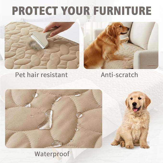 Ameritex Waterproof Pet Bed Cover Anti-Slip Dog Bed Blanket - Image 2