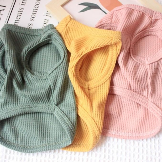 Cotton Dog & Cat Shirt Summer Lightweight Pet T-Shirts Soft Breathable Stretchy - Image 2