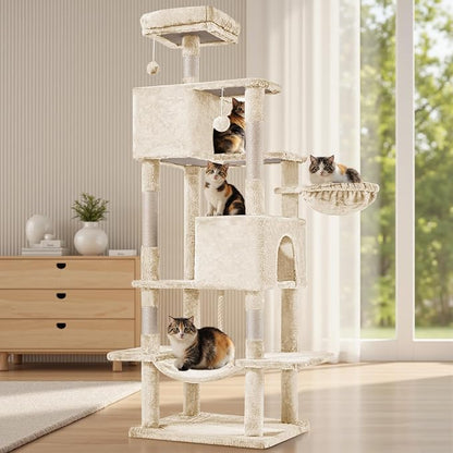 Sweetcrispy 66 Inch Cat Tree Tower, Pet Condo by Sweetcrispy