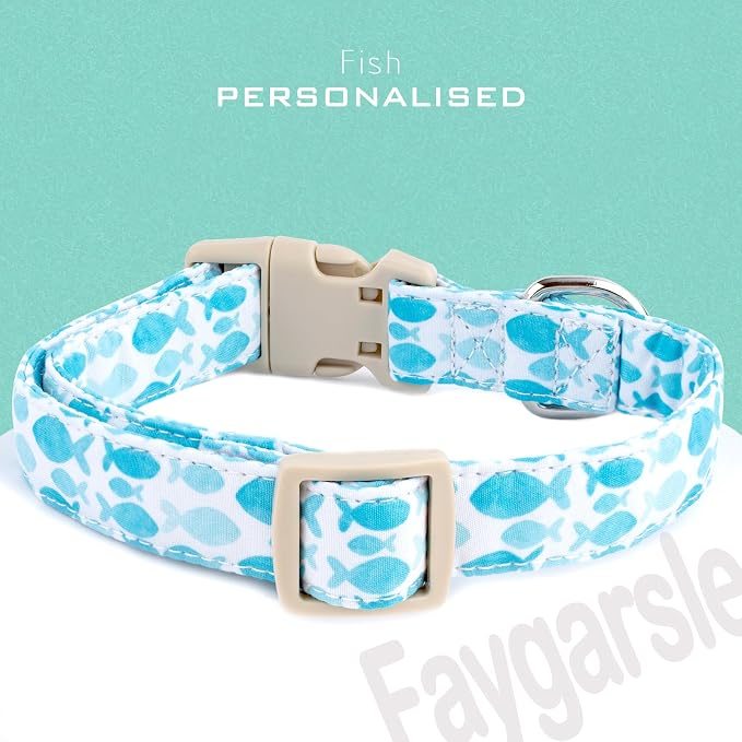 Faygarsle Fish Pattern Dog Collar, Adjustable - Image 3