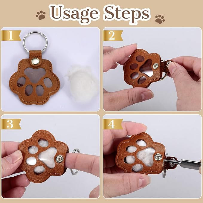 Eunigem Personalized Pet Hair Keychain - Image 6