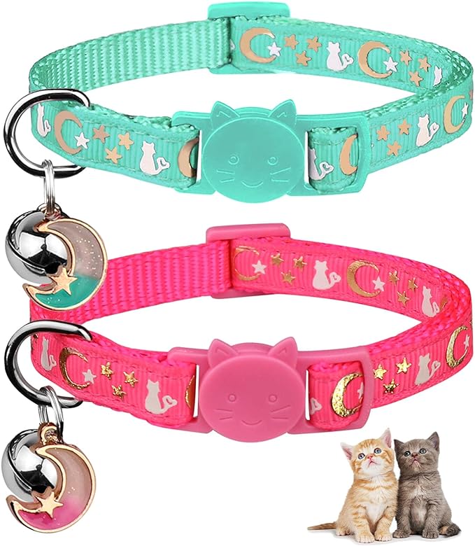 Baeuppit 2PCS Breakaway Cat Collars by Baeuppit